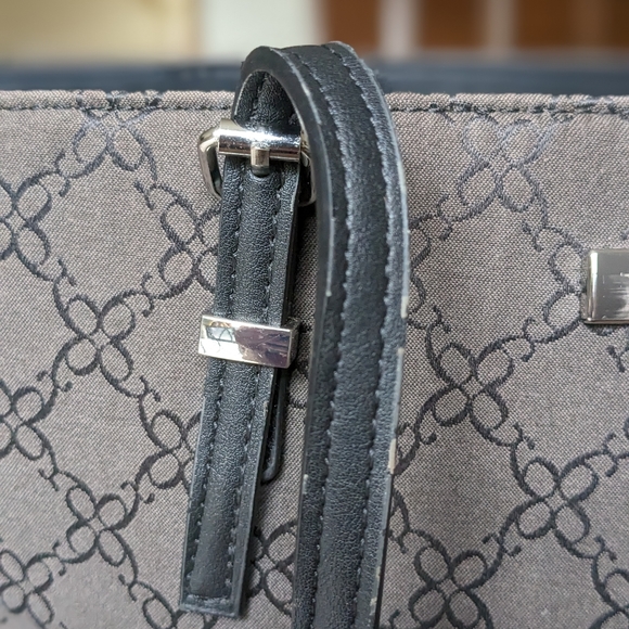 Nine West Gray and Black Tote with Removable Wallet - Picture 7 of 10